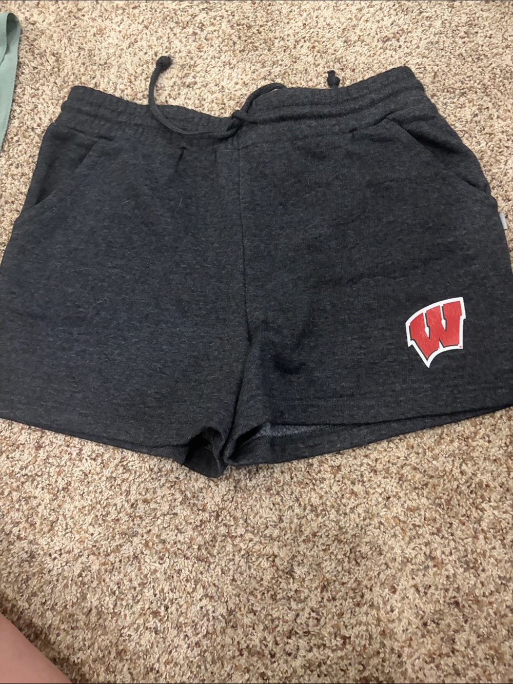 boxercraft Charcoal Heather Athletic Shorts with Red 'W' Patch